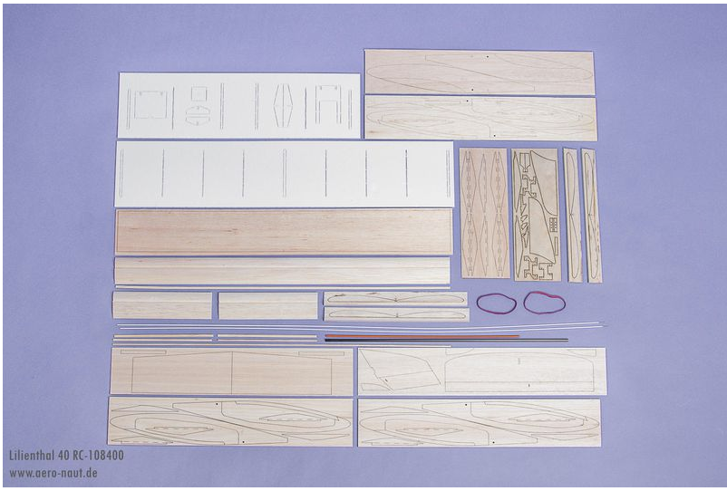 Planeur Lilienthal 40 1190mm à construire Aeronaut Planeurs